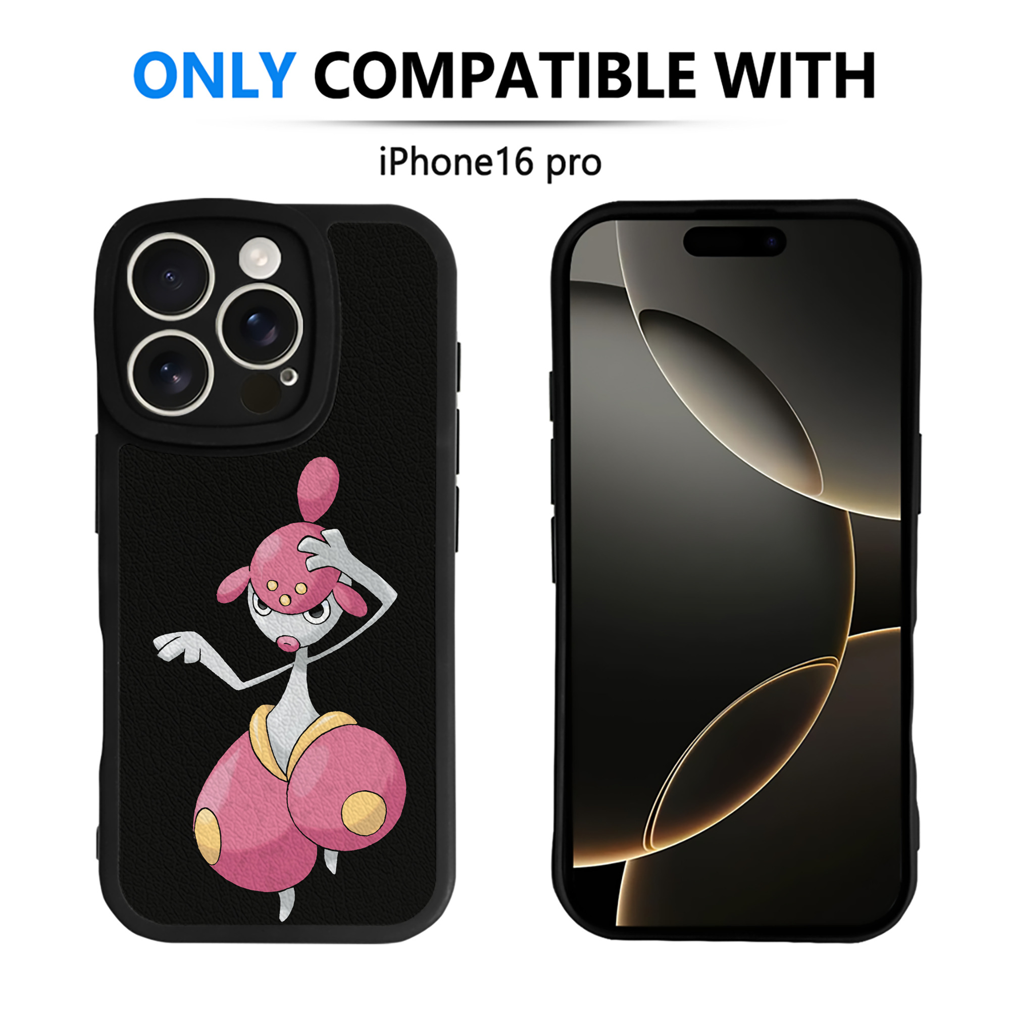 （画像用） ポケットモンスター Pokémon 【iPhone 16シリーズ対応】シリコンスマホケース（レザー調） 材質：シリコン